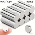 10 20PCS MINI Neodymium Magnets For Whiteboards Crafts & Office - Strong Rare Earth Disc Magnets For Home Decor