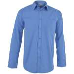 Mens Long Sleeve Haiden Shirt Light Blue