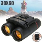 30X60 Compact Binoculars With Low Light Night Vision Plastic Material Portable MINI Telescope For Hunting Sports And Camping - 1