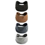 4-PACK Wide Non-slip Headbands - Thick Yoga & Gym Hair Bands 4 Colors