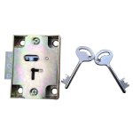 Samson Safelock With Keys Brass 8CM