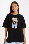 Ladies Printed Slogan Maxi T-shirts