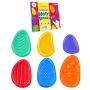 6-PIECE Textured Soft Worry Stone For Kids Calming With Colourful Outer Box