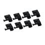 Epson A Set Of 8 Plastic Uv Ink Dampers 4MM For DX5/XP600 With Lock Nuts And O-rings Black