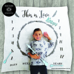 Kikki & Frankie Milestone Blankets Marker Pack-tribal Arrows Hot Pink