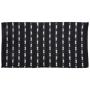 Ecoweave Cotton Rug Black 70X140CM