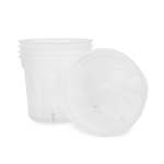 Orchid Plastic Pot Clear Small 13.5CM. - Small 13.5CM Top Dia 10.5CM Bottom Dia 11.5CM Height 1000ML. Bulk Purchase 5PC . Slotte