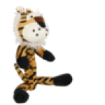 Canine Plush Tiger Dog Toy