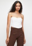 Tulle Corset Shell - White