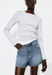 High Denim Shorts - Denim Blue