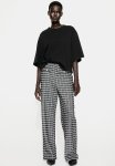 Boucl -jersey Trousers - Black & Checked