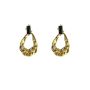 Black Earrings For Women Dangle - Gold Tone And Black