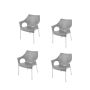 Dublin Bistro Chair - Kalahari Grey - Set Of 4