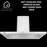 Defy Stainless Steel Premium Island 900T Cooker Hood - 90CM DCH322