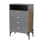 Modern 4 Drawer Chest Available In 2 Colours