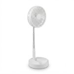 Rechargeable Foldable Telescopic Desktop & Floor Fan Adjustable Height USB Cooling Fan Black White & Pink