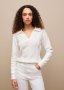 Cotton Cable Knit Polo