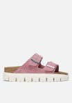 Birkenstock Arizona Chunky Suede Leather Narrow - Candy Pink