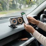 Electric Flexible Wireless Car Charger Mount