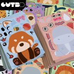 8PCS Cute Animal Puzzle Stickers Set - Waterproof Matte Finish Pvc Decals For Laptops Guitars Phones & More - Perfect Gift Idea