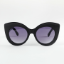 Ff Logo Oversize Round Plastic Sunglasses
