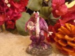 Dragon Medium Purple Statue N63