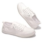 Womens Slip On Shoes Canvas Tennis Shoes For Women With Arch Support Classic Casual Fashion Sneaker Shoes Walking WHITE_1 10