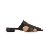 Interlace Point Mule -black skin