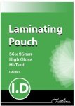 Treeline I.D.250 95 x 65mm Micron Laminating Pouches Box of 100