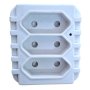 Multi-plug Adaptor 3 X Euro White