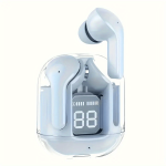 Wireless Earbuds With Battery Display Transparent Case Compact Portable Design Long-lasting Charging Case Ideal For Gaming Calli
