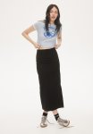 Motif-detail T-Shirt - Light Blue detroit
