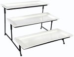 Tiered Serving Stand And Platters Set 3 Tier Serving Tray With Rack Tray Serving Set