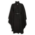 Black Melton Belted Cape