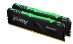 Kingston Fury Beast Rgb 32GB 2X16GB DDR4-3000MHZ CL16 1.35V Black Desktop Memory