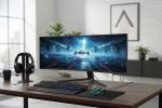 JVC 49 Curved Gaming Monitor Complete Vx Gaming Bundle