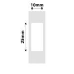 NB266 - - D11 D101 D110 H1S - 10X25MM - 240 White Labels