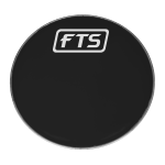 FTS 22" Tom Drum Head Black