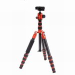 Pro.j Professional Aluminium Travel Tripod 8KG-LOAD RED-45634RD