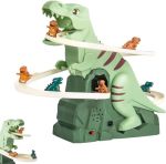 Dinosaur Climbing Slide Music Toy Electric Dinosaur Climbing Stairs Toys ???????? ???????? ????? ??? Electric Race Track Game Fu