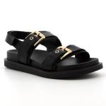 Geneva Leather Sandal - Black - 8