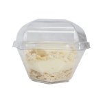 Clear Pentagon Dessert Tub & Lid 4.5 Cm X 8.7 Cm Pack Of 10