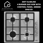 Defy Slimline 4 Burner Gas Hob With Control Panel- 60CM DHG133