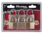 Master Pad Lock Brass 6PK 40MM Keyd Alike Livestainable