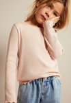 Ribbed Jersey Top - Pink