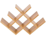 Woodzo 8-BOTTLE Wooden Diamond Wine Rack