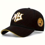 Stylish Embroidered Letter Baseball Cap For Men & Women - Perfect For Outdoor Activities Hand-washable Black