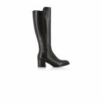 Knee-high Mid-heel Boots -black