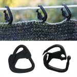 50PCS Plastic Shade Sail Hardware Net Clips Greenhouse Cloth Fastening Hooks Outdoor Courtyard Sunshade Clasp For Hanging And Expanding