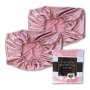 2 Pack Satin Pillowcase Cover - Metallic Standard Fit A - Pink